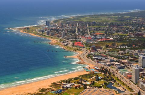 Aerial view of Port Elizabeth (Gqeberha), where All Electrical Contractors operates