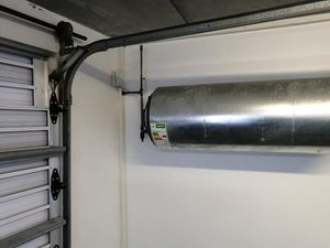 Newly installed geyser with proper thermostatic controls and connected pipework