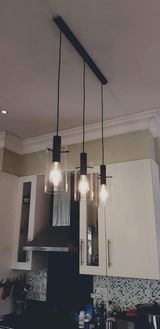 Modern kitchen ceiling with recessed LED downlights