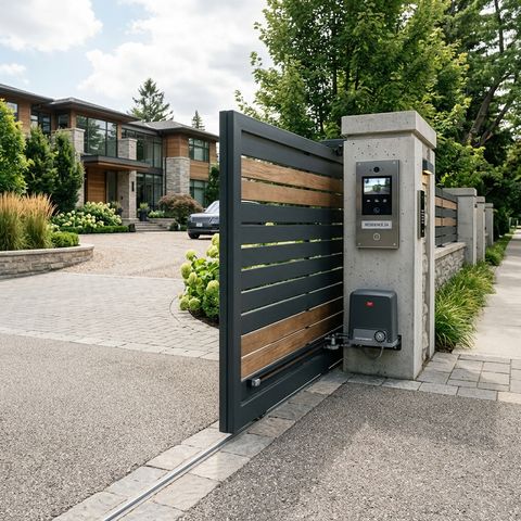 Gate motor installation at a Sunridge Park property, Port Elizabeth